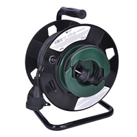 Solight prodlužovací přívod na bubnu, 1 zásuvka, venkovní, 25m gumový kabel, 3x 1,5mm2, IP44