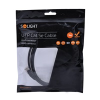 Solight UTP CAT.5E kabel, RJ45 konektor - RJ45 konektor, sáček, 3m