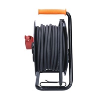 Solight prodlužovací přívod na bubnu, 3 zásuvky, 400V + 230V, 25m gumový kabel 5x1,5mm2, IP44