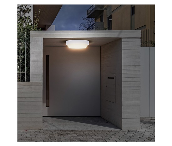 Solight LED venkovní osvětlení kulaté, 20W, 1500lm, 4000K, IP54, 20cm