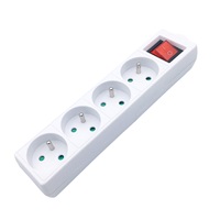 Solight vícenásobná zásuvka, 4 zásuvky, vypínač