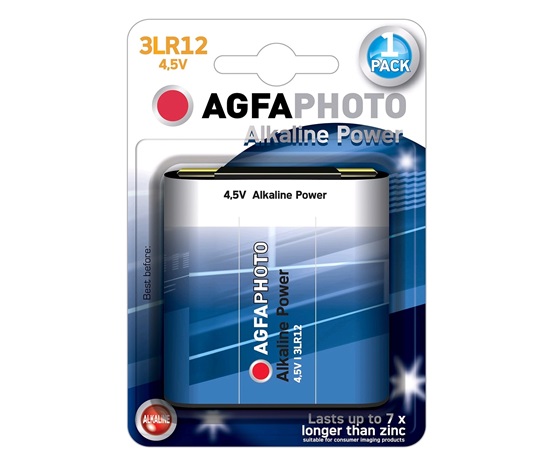 AgfaPhoto Power alkalická baterie 4,5V, blistr 1ks