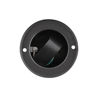 Solight zahradní sloupek IP44, nerez ocel, 2 zásuvky, válec, černý
