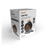 Solight 4z prodlužovací přívod - na bubnu, 25m guma H07RN-F, 3x 2,5mm2, IP44