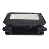 Solight LED solární reflektor se senzorem, 6W, 660lm, 3CCT, Li-Ion, černá