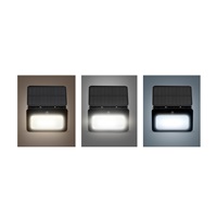 Solight LED solární reflektor se senzorem, 6W, 660lm, 3CCT, Li-Ion, černá