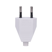 Solight zástrčka plochá 2.5A, přímá, IP20, bílá