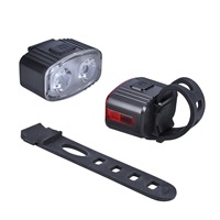 Solight set nabíjecích cyklo svítilen, 160lm přední, zadní červená, Li-Ion, USB