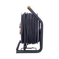 Solight prodlužovací přívod - na kovovém bubnu, 4 zásuvky, 40m kabel guma-neopren, 3x 2,5mm2, IP44