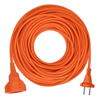Solight 1z pohyblivý přívod - spojka, 15m, 2 x 1,5mm2, oranžová