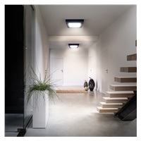 Solight LED mini panel CCT, přisazený, 18W, 1530lm, 3000K, 4000K, 6000K, čtvercový, černá barva