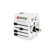 SKROSS cestovní adaptér MUV USB, USB A+C, univerzální pro 150 zemí