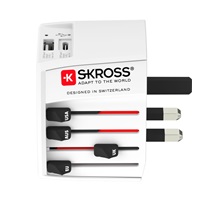 SKROSS cestovní adaptér MUV USB, USB A+C, univerzální pro 150 zemí