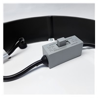 Solight LED mini panel CCT, přisazený, 24W, 1800lm, 3000K, 4000K, 6000K, kulatý, černá barva