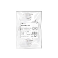 Solight zástrčka přímá, IP20, bílá