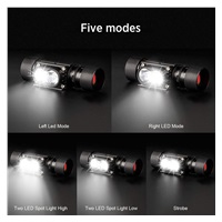 Solight LED čelová nabíjecí svítilna, 650lm, Li-Ion