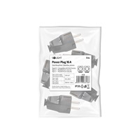 Solight zástrčka přímá, IP20, černá