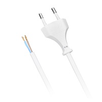 Solight flexo šňůra, 2x 0,75mm2, bílá, plochá, 3m