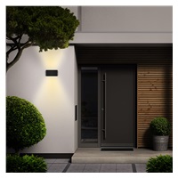 Solight LED venkovní nástěnné osvětlení Modena, 12W, 800lm, 3CCT, černá