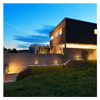 Solight LED venkovní nástěnné osvětlení Modena, 12W, 800lm, 3CCT, černá