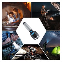 Solight LED nabíjecí ruční svítilna, 150+150lm, Li-Ion