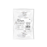 Solight zástrčka přímá, IP20, bílá