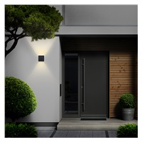 Solight LED venkovní nástěnné osvětlení Parma, 6W, 420lm, 3000K, černá