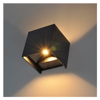 Solight LED venkovní nástěnné osvětlení Parma, 6W, 420lm, 3000K, černá