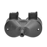 Solight dvojzásuvka do vlhka, IP44, černá