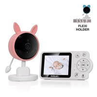 EVOLVEO Baby Monitor N3, LCD displej, IR přísvit, růžová