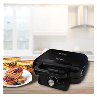 Rohnson R-2635 MultiBites sendvičovač, 1000 W, nepřilnavý povrch, regulace teploty, černá