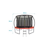 Marimex Premium trampolína 366 cm + vnitřní ochranná síť + schůdky ZDARMA