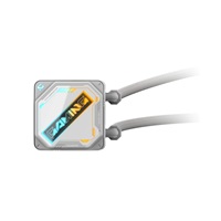 GIGABYTE Vodní chladič GAMING 240 ICE, 2x120mm, ARGB, LGA1851, AM5, bílá