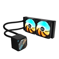 GIGABYTE Vodní chladič GAMING 240, 2x120mm, ARGB, LGA1851, AM5, černá