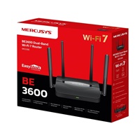 MERCUSYS MR25BE EasyMesh WiFi7 router (BE3600, 2,4GHz/5GHz,1xGbEWAN,3xGbELAN)