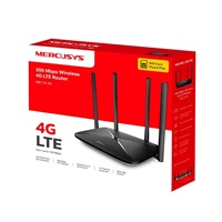 MERCUSYS MB115-4G WiFi4 router (N300, 4G LTE, 2,4GHz, 1x100Mb/s LAN/WAN,3x100Mb/s LAN,1xnanoSIM)