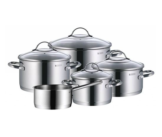 WMF Bueno Pro topinkovač, 870 W, 6 úrovní opekání, odnímatelná přihrádka na dorbky, nerez / černá