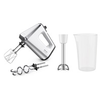 Krups GN9121 3 Mix 9000 Deluxe ruční mixér, 750 W, Turbo, s příslušenstvím, bílá