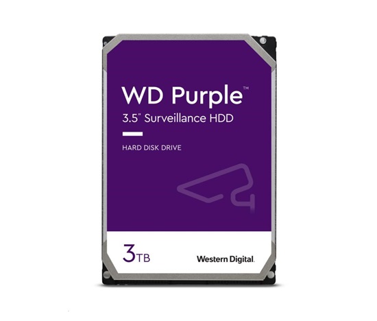 BAZAR - WD PURPLE WD33PURZ 3TB, SATA III 3.5", 256MB, 175MB/s, Low Noise, CMR