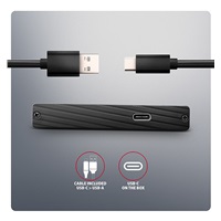 AXAGON EE25-XA6C, USB-C 5Gbps - SATA 6G, 2.5" aluminiowa obudowa zewnętrzna