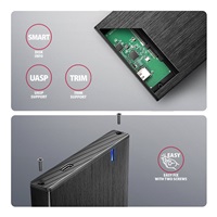 AXAGON EE25-XA6C, USB-C 5Gbps - SATA 6G, 2.5" aluminiowa obudowa zewnętrzna