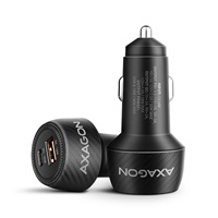 AXAGON PWC-PQ48, nabíječka do auta 48W, výstup USB-A + USB-C, PD3.0/PPS/QC4+/SFC/Apple