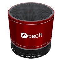 C-TECH repro SPK-08R, bluetooth, červená