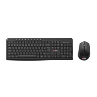 C-TECH klávesnice s myší WLKMC-04, Bezdrátový set 2.4GHz, CZ, Černá
