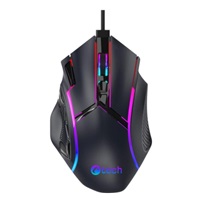 C-TECH Herní myš Akali, 12800 DPI, RGB podsvícení, USB, Černá