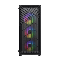 VeinX case OD15A-BK, ATX, Průhledná bočnice, Černá, bez ventilátorů