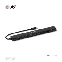 Club3D Dokovací stanice USB-C 10v1, 140W PD, 1xHDMI, 3xUSB-C, 3xUSB, 1xRJ45, černá