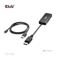 Club3D hub MST (Multi Stream Transport) DisplayPort 1.4 na 3x HDMI 8K60Hz (M/F)