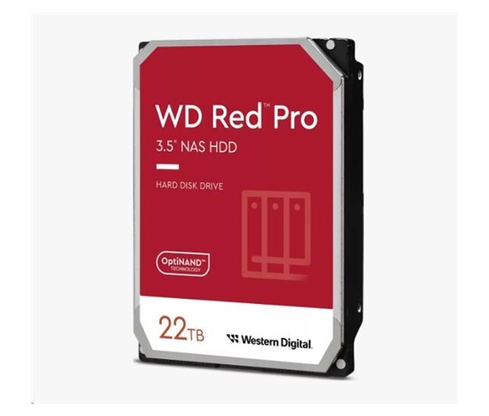 BAZAR - WD RED Pro NAS WD221KFGX 22TB, SATA III 3.5", 512MB 7200RPM, 265MB/s, CMR