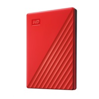 BAZAR - WD My Passport Portable 2TB, Externí HDD, USB 3.0, červená (Bez příšlušenství)